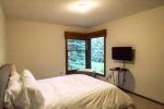 BR 3- Downstairs- Queen Guest Bedroom with Flat Screen TV